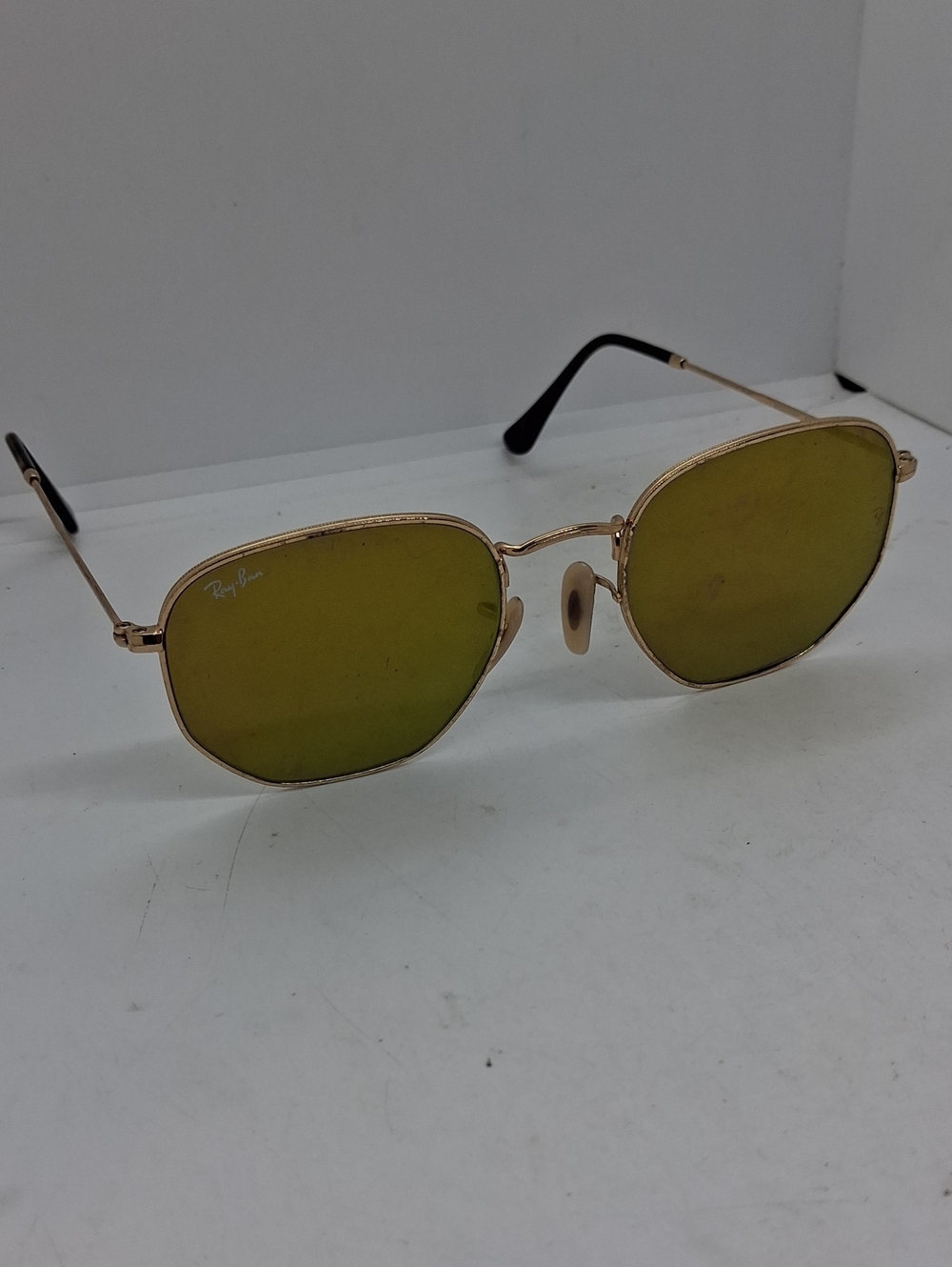 Rayban RB3548 Gold Metal Sunglasses Unisex - Picture 2 of 5